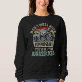 Männer Pop Pop Rex Saurus Papasaurus Dinosaurs Män Sweatshirt (Vorderseite)