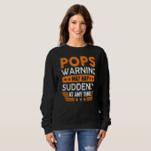 Männer Pop warnen Mai Nickerchen plötzlich Spaß Gr Sweatshirt (Vorne ganz)