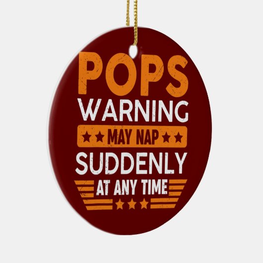 Männer Pop warnen Mai Nickerchen plötzlich Spaß Op Keramik Ornament (Rechts)