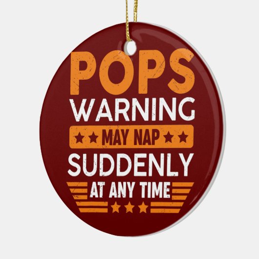Männer Pop warnen Mai Nickerchen plötzlich Spaß Op Keramik Ornament (Links)
