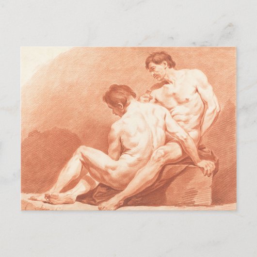 Männer Postkarte (Vorderseite)