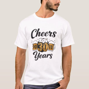 Männer Prost auf 35 Jahre T-Shirt Lustiges Geburts