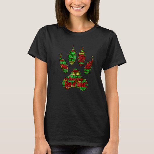 Männer Rastafarian Pride Reggae Rasta Lion Paw T-Shirt (Vorderseite)
