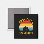 Männer Reel Cool Großartiger Typ Angeln Daddy Vint Magnet (Vorderseite/Rückseite)