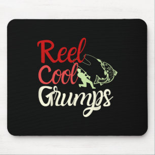 Männer Reel Cool Grumps Vintage Lustig Angeln Vate Mousepad