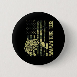 Männer Reel Cool Pawpaw Tarnung Amerikanische Flag Button