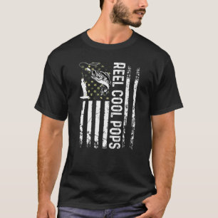 Männer Reel Cool Pops Für Daddy Fischer B Tag Vate T-Shirt