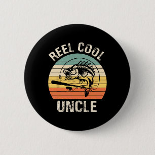 Männer Reel Cooler Onkel Angelsport Lustiges Gesch Button