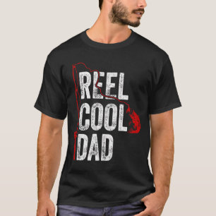 Männer Reel Cooler Papa Angelnd Fischer Vatertag T-Shirt