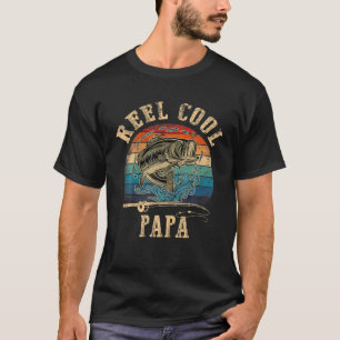 Männer Reel Cooler Papa Fischer Zum Vatertag Fisch T-Shirt