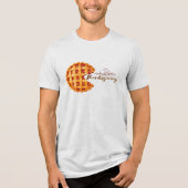 Männer Retro-Arcade-Pumpkin-Pie-Thanksgiving Tri-Blend Shirt (Vorderseite)