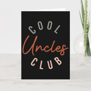 Männer Retro Coole Onkel Club Lustiger Onkel Tasch Karte
