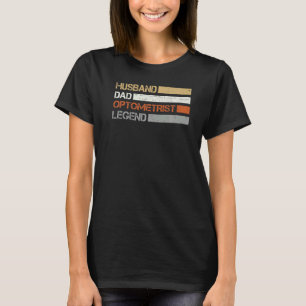 Männer Retro-Optometrie Untersuchung Optometriker  T-Shirt