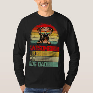Männer Retro Vintage Awesome wie mein Boxer-Hund D T-Shirt