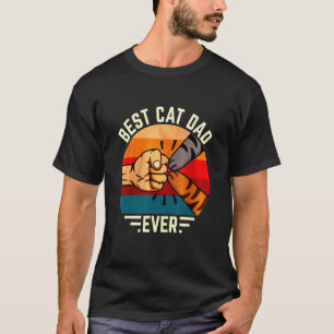 Männer Retro Vintage Bester Katzenvater Aller Zeit T-Shirt