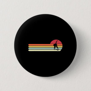 Männer Retro Vintage Stil Skateboarding-Geschenk f Button