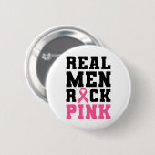 Männer Rock Pink Brustkrebs Bewusstsein Button (Vorne & Hinten)