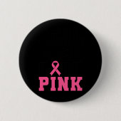 Männer Rock Pink Brustkrebs Bewusstsein Button (Vorderseite)