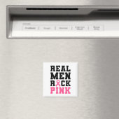 Männer Rock Pink Brustkrebs Bewusstsein Magnet (In Situ (Geschirrspüler))
