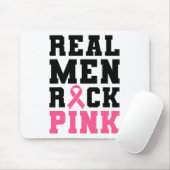 Männer Rock Pink Brustkrebs Bewusstsein Mousepad (Mit Mouse)