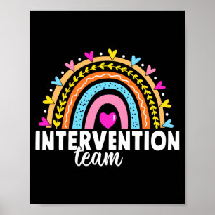 Männer RTI-Team-Reaktionsintervention Lehrer Schul Poster