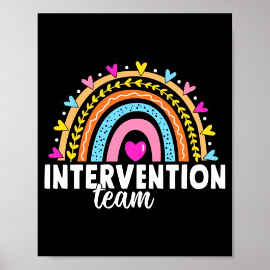 Männer RTI-Team-Reaktionsintervention Lehrer Schul Poster (Vorne)