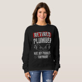 Männer Ruheständler Klempner Nicht Mein Problem Me Sweatshirt (Vorne ganz)