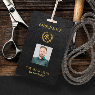 Männer Salon Friseur personalisierter Mitarbeiter Ausweis