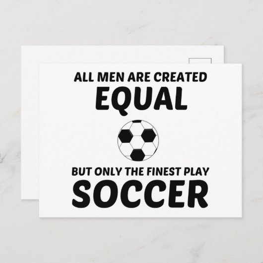 MÄNNER SCHAFFEN GLEICHE GLEICHE, ABER DER SCHÖNSTE POSTKARTE (Vorne/Hinten)