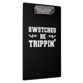 Männer-Schalter werden Trippin Funny Electrician G Klemmbrett (Rechts)