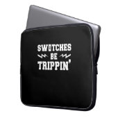 Männer-Schalter werden Trippin Funny Electrician G Laptopschutzhülle (Vorderseite Links)