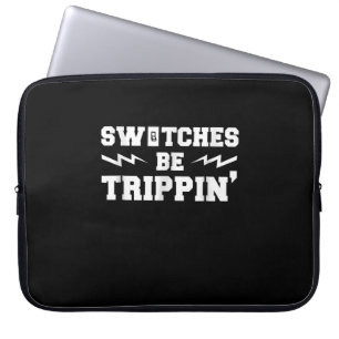 Männer-Schalter werden Trippin Funny Electrician G Laptopschutzhülle