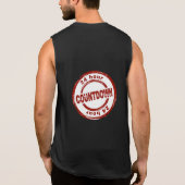 Männer-schlafloser T - Shirt (Rückseite)