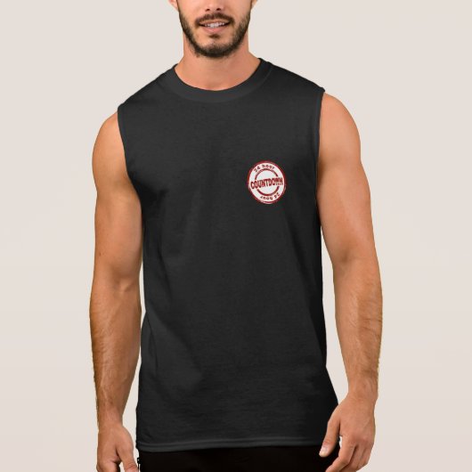 Männer-schlafloser T - Shirt (Vorderseite)