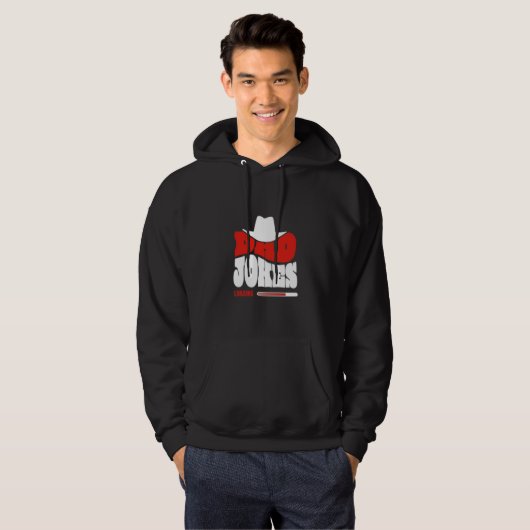 Männer "Schlechte Witze" Cowboy Kapuzenpullover - Hoodie (Vorne ganz)