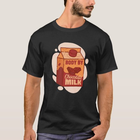 Männer Schokolade Milch Süßmilchnahrung T-Shirt (Vorderseite)