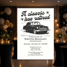 Männer Schwarze Klassiker-Auto-Cruising-Rentnerpar