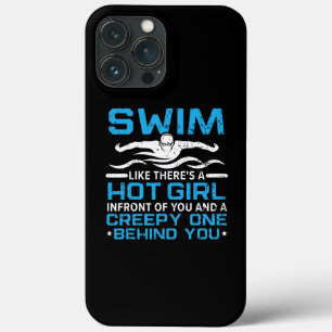 Männer schwimmen als gäbe es eine heiße Schwimmeri Case-Mate iPhone Hülle