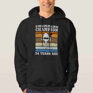 Männer schwimmen Champion vor 34 Jahren schnell Sp Hoodie