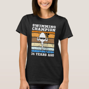 Männer schwimmen Champion vor 34 Jahren schnell Sp T-Shirt