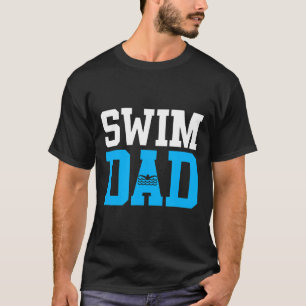 Männer schwimmen Vater Funny Swimming Accessoires T-Shirt