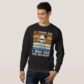 Männer schwimmen vor 31 Jahren schneller Sperma Sweatshirt (Vorne ganz)