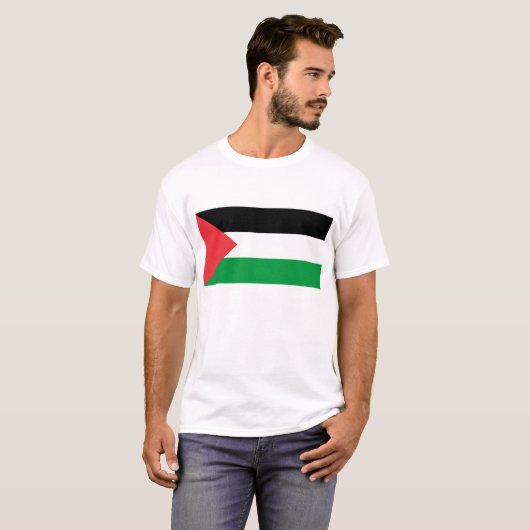 Männer - Shirt mit der Flagge Palästinas (Vorne ganz)