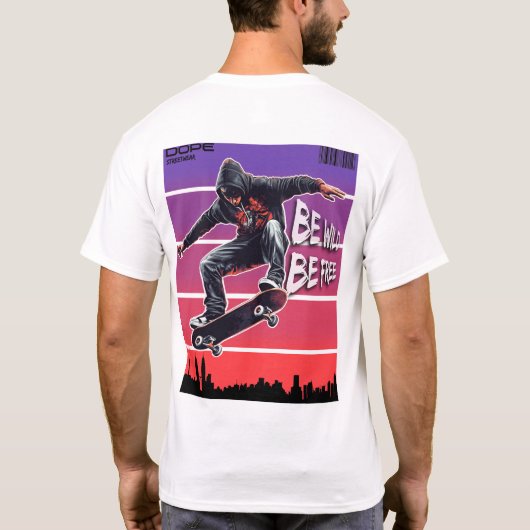 Männer Shirt - Skate für Leben (Rückseite)