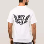 Männer Shirt Wappen Schwarz Weiß (Rückseite)