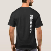 Männer-Sicherheitsdienste jagen Mitarbeiter zweise T-Shirt (Rückseite)