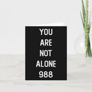 Männer Sie sind nicht allein 988 Karte