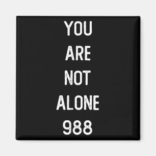 Männer Sie sind nicht allein 988, Suizidprävention Magnet