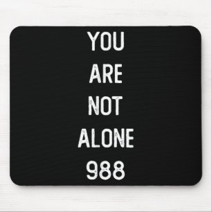 Männer Sie sind nicht allein 988, Suizidprävention Mousepad