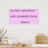 MÄNNER SIND IDIOTE POSTER (Küche)